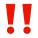 Icone emoji exclamação